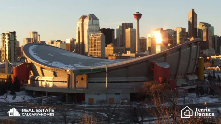 Calgary City Skyline Saddledome - Realtor Terrin Daemen